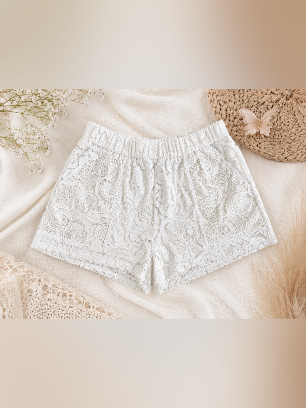 RACHEL Rachel Roy Lace Shorts Small